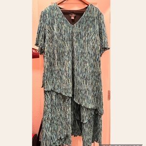 Connected Apparel Size 3x Crinkle Texture Dress